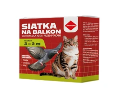 Balandžių atbaidymo tinklo komplektas balkonui 3 × 2 m