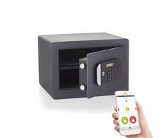 Baldinis profesionalus sertifikuotas seifas dokumentams su elektrine spyna ir pranešimais apie atidarymą Max Security YALE