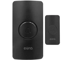 Bevielis durų skambutis Eura WDP-44A3 Funky Juodas