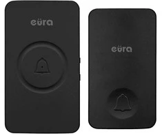 Bevielis durų skambutis Eura WDP-50A3 - juodas