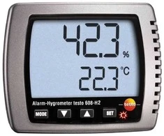 Drėgmės ir temperatūros matuoklis Testo 608-H2 su metrologine patikra