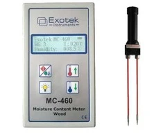 Drėgmės matuoklis medienai, medžio pjuvenoms, popieriui Exotek MC-460/S-10P