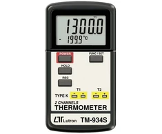Dviejų kanalų termometras Lutron TM-934S