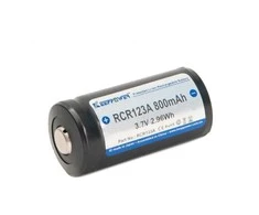 Įkraunama baterija su apsauga KEEPPOWER RCR123A 800 mAh (Li-Ion)