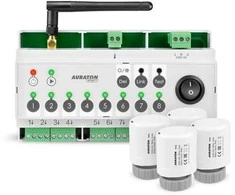 Išmanusis grindinio šildymo valdymas iki 8 zonų AURATON Multizone Controller