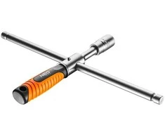 Kryžminis raktas NEO, 17 / 19 mm ir 1/2", su gumine rankena