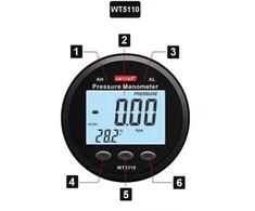 Manometras Wintact WT5110 100 kPa