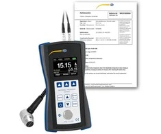 Medžiagos storio matuoklis PCE-TG 300-NO5/90-ICA su ISO kalibravimo sertifikatu
