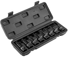 NEO TORX smūginių galvučių rinkinys, 8 vnt., T30–T80, Cr-Mo plienas