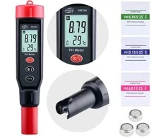 pH ir temperatūros matuoklis ATC testeris su automatiniu kalibravimu GM760