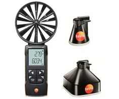 Rinkinys Testo 417 Kit 1 (mentelinis anemometras su aplikacija ir gaubtais)
