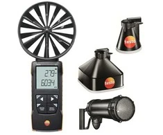 Rinkinys Testo 417 Kit 2 (mentelinis anemometras su matavimo gaubtais ir srauto tiesintuvu)