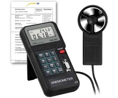 Srauto matuoklis PCE-007-ICA su ISO kalibravimo sertifikatu