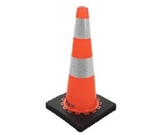 Šviesą atspindintis kelio kūgis su pagrindu,​​​​​​​ 45 cm
