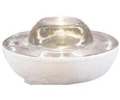 Šviesą atspindintis stiklinis elementas LUX5, 50 mm (baltas)