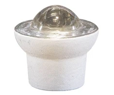 Šviesą atspindintis stiklinis elementas LUX1, 50 mm (baltas)