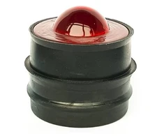 Šviesą atspindintis stiklinis elementas LUX2, 50 mm (raudonas)