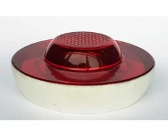 Šviesą atspindintis stiklinis elementas LUX3, 100 mm (raudonas)
