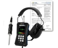 Vibracijos matuoklis PCE-VT 3750S-ICA su ISO kalibravimo sertifikatu
