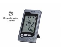 Vidaus patalpų temperatūros ir drėgmės matuoklis su metrologine patikra DT-323