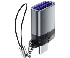 Acefast J7 USB-A - USB-C adapteris - pilkas