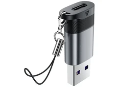 Acefast J8 USB-C - USB-A adapteris - pilkas