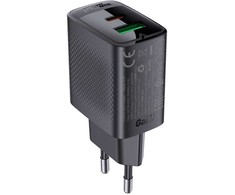 Acefast A78 įkroviklio tinklas GaN USB-A / USB-C PD 20W – juodas