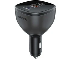 Acefast B14 automobilinis įkroviklis 165W 2x USB-C 1x USB-A – juodos spalvos