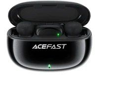Acefast Mikrofony krawatowe belaidės w etui ładującym R2 - juoda
