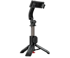 Acefast Selfie stick su automatycznym statywem i pultu Bluetooth 63 cm - juoda