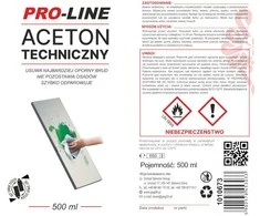 Techninis acetonas 100% purškiamas PRO-LINE purškiklis 500ml