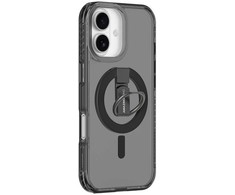 AmazingThing Titan Pro Grip Ring Set dėklas skirtas Apple iPhone 17 suderinamas su MagSafe – juodos spalvos