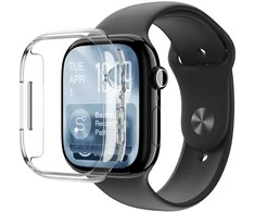 „AmazingThing Minimal“ apsauginis dėklas skirtas „Apple Watch Series 11 46mm“ – skaidrus