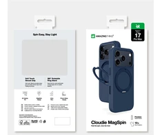 „AmazingThing Cloudie“ iPhone 17 Pro Max dėklas su stovu – mėlynas