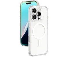 AmazingThing Minimal Mag dėklas with Magnetic Ring skirtas Apple iPhone 16 Pro – skaidrus