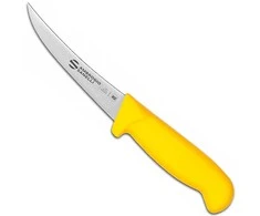 Ambrogio Sanelli Kauliukų išėmimo peilis su lenkta geležte SUPRA COLORE 130/270 mm - geltonas