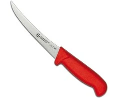 Ambrogio Sanelli Lenktas iškaulinėjimo peilis SUPRA COLORE HACCP 130/290 mm - raudonas