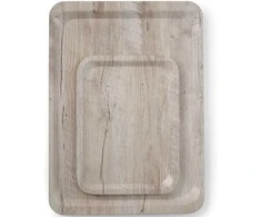Amer Box Stačiakampis neslystantis serviravimo padėklas 240x340 mm - šviesios medienos