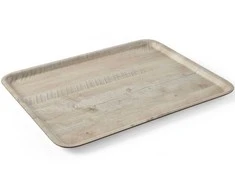 „Amer Box“ stačiakampis neslystantis serviravimo padėklas 370x530 mm - šviesus medis