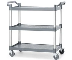Amer Box Padavėjo aptarnavimo vežimėlis iki 150 kg, 3 lentynų, 842x486 mm