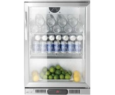 Arktic Po stalviršiu montuojamas barinis šaldytuvas, 1 durų, LED, 75 l, 120 W, 53x50x84 cm - sidabro spalvos