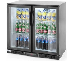 Arktic Parduotuvės šaldytuvas gėrimams, 2 durų, 4 lentynos, 215 W, 180 l - Hendi 235829