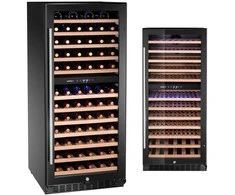 Arktic 2 zonų vyno šaldytuvas 124 buteliams, 265 l, 570x595x1400 mm