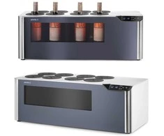 Arktic Dviejų zonų vyno aušintuvas, reguliuojamas 8 buteliams, LED, 60 W