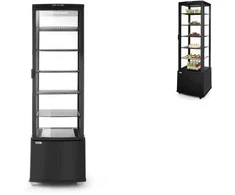 Arktic Šaldoma konditerijos vitrina ant ratukų, 5 lentynos, 280L LED - juoda