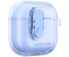 „AmazingThing“ minimalaus dizaino dėklas, skirtas „AirPods 4“ ausinėms – ultramarino spalvos