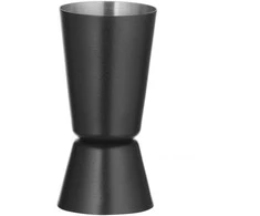 Bar Up Dvipusė barmeno priemonė gėrimams, kokteiliams, 25 ml, 35 ml - juoda