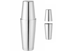 Bar Up 2 dalių Boston purtytuvas gėrimams ir kokteiliams Tin on Tin 0,8 l - sidabras