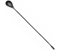 Bar Up Barmeno šaukštas gėrimams ir kokteiliams, ilgas 385 x 35 mm - juodas
