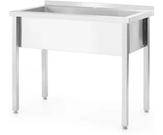 Baseinas zlew gastronomiczny jednokomorowy Budget Line STAL 1000 x 600 x 850 mm - Hendi 811023
